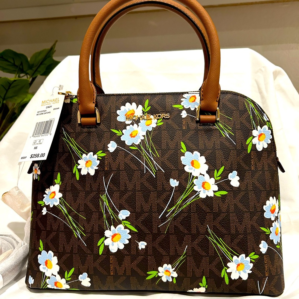 Michael Kors Cindy Floral Satchel